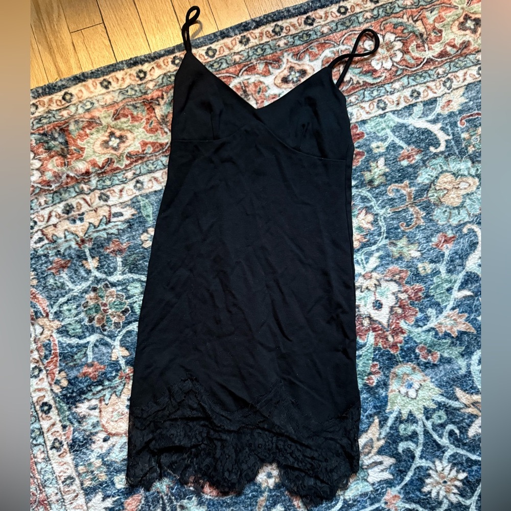 Black mini dress